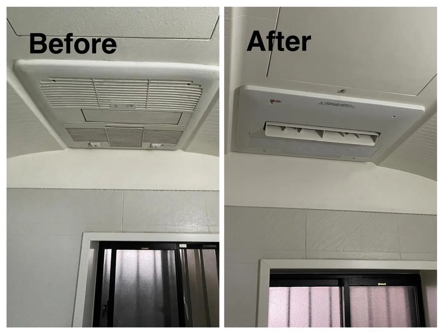 茨木市で浴室換気扇の取替工事を実施しました🔧✨湿気やカビの原...